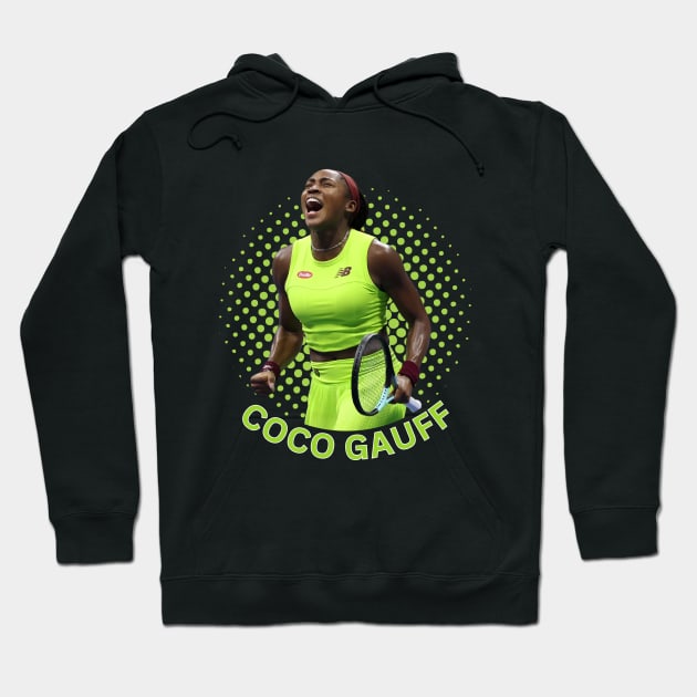 Coco Gauff Tennis Player Hoodie by Danemilin